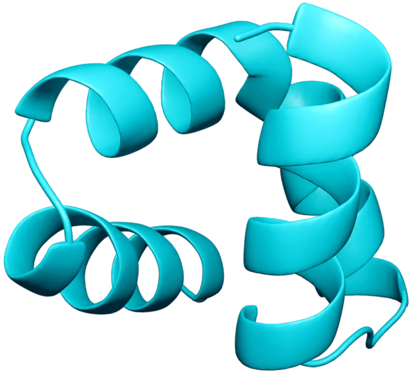 3D render of a protein structure